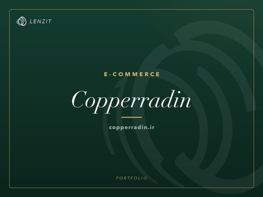 Copperradin — E-commerce website | Lenzit portfolio