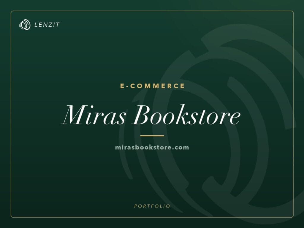 Miras Bookstore — E-commerce website | Lenzit portfolio
