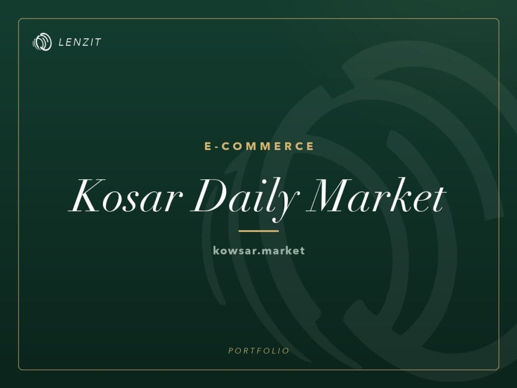 Kosar Daily Market — E-commerce website | Lenzit portfolio