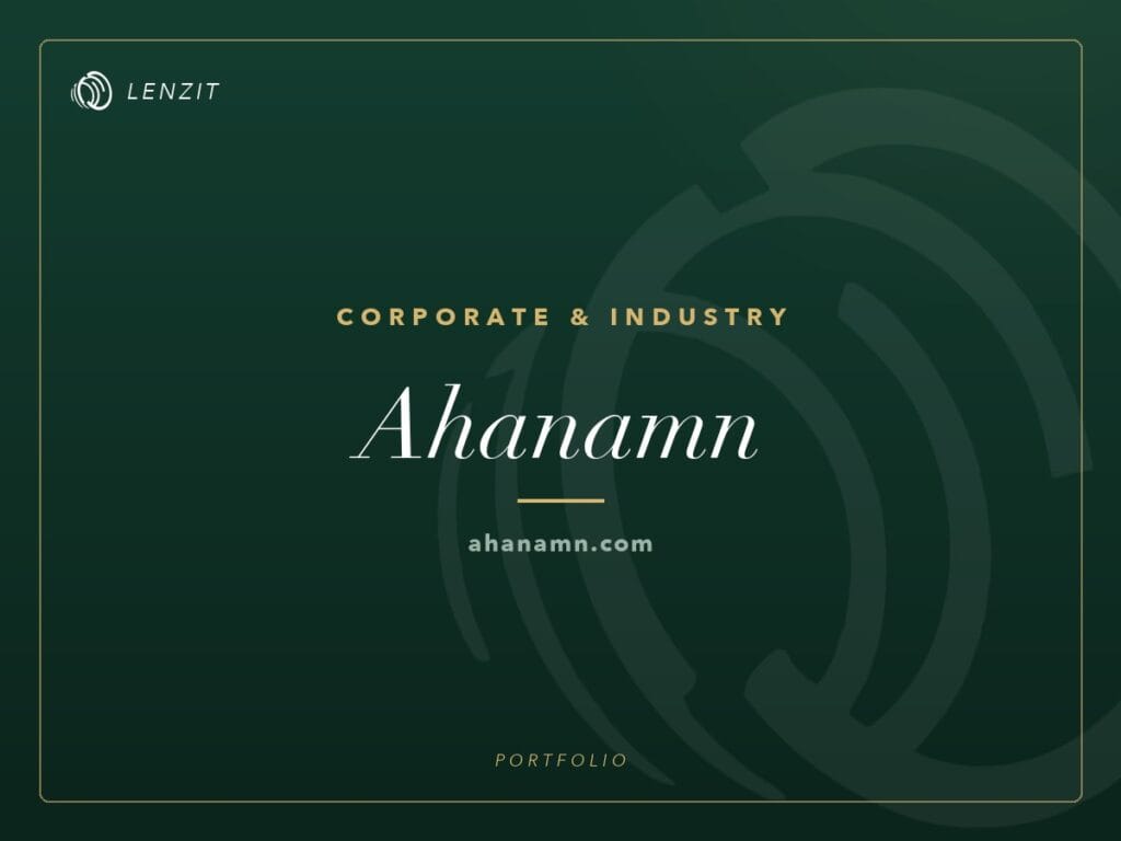 Ahanamn — Corporate & Industry website | Lenzit portfolio