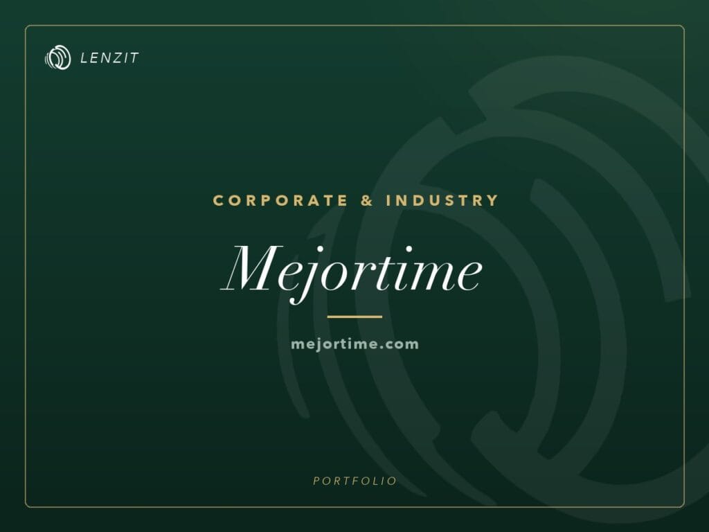 Mejortime — Corporate & Industry website | Lenzit portfolio