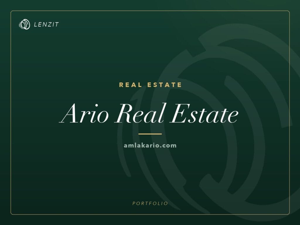 Ario Real Estate — Real Estate website | Lenzit portfolio