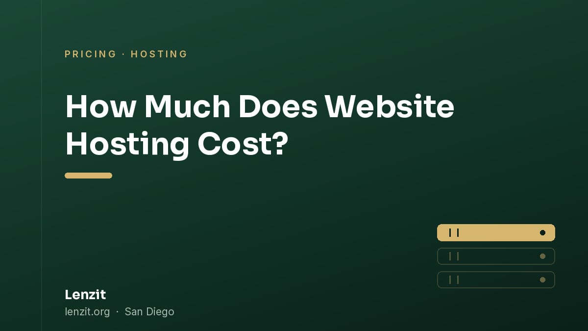 How Much Does Website Hosting Cost?